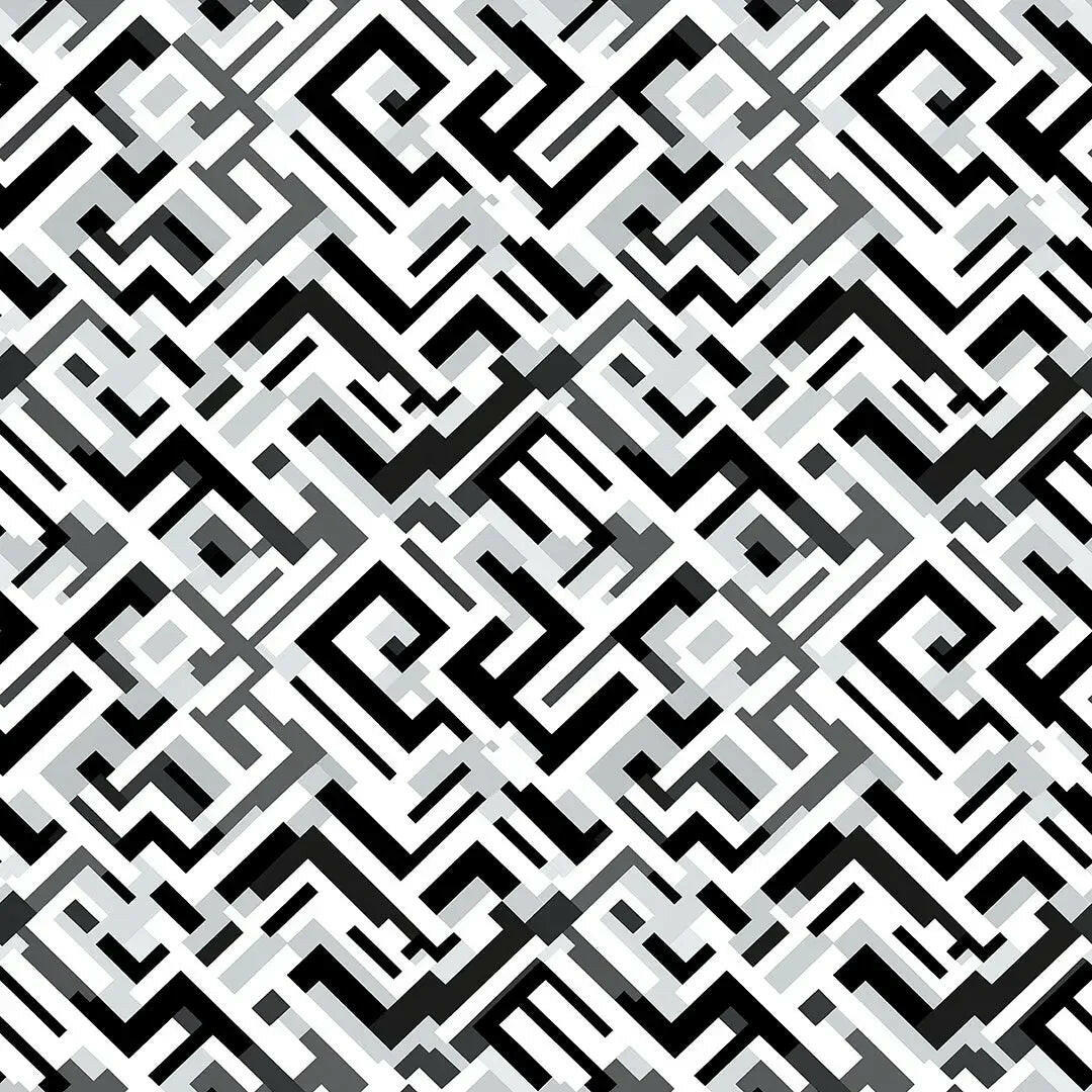 urban digital labyrinth maze - wallcreatives