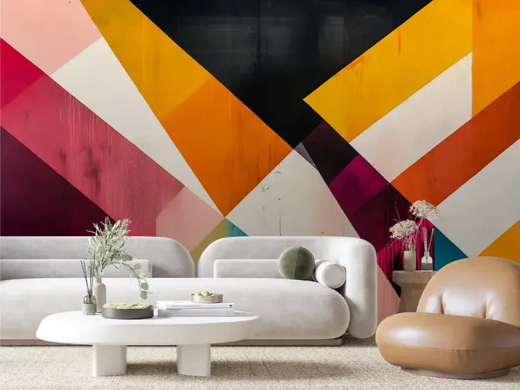 Urban Prism Collision Mural - WallCreatives