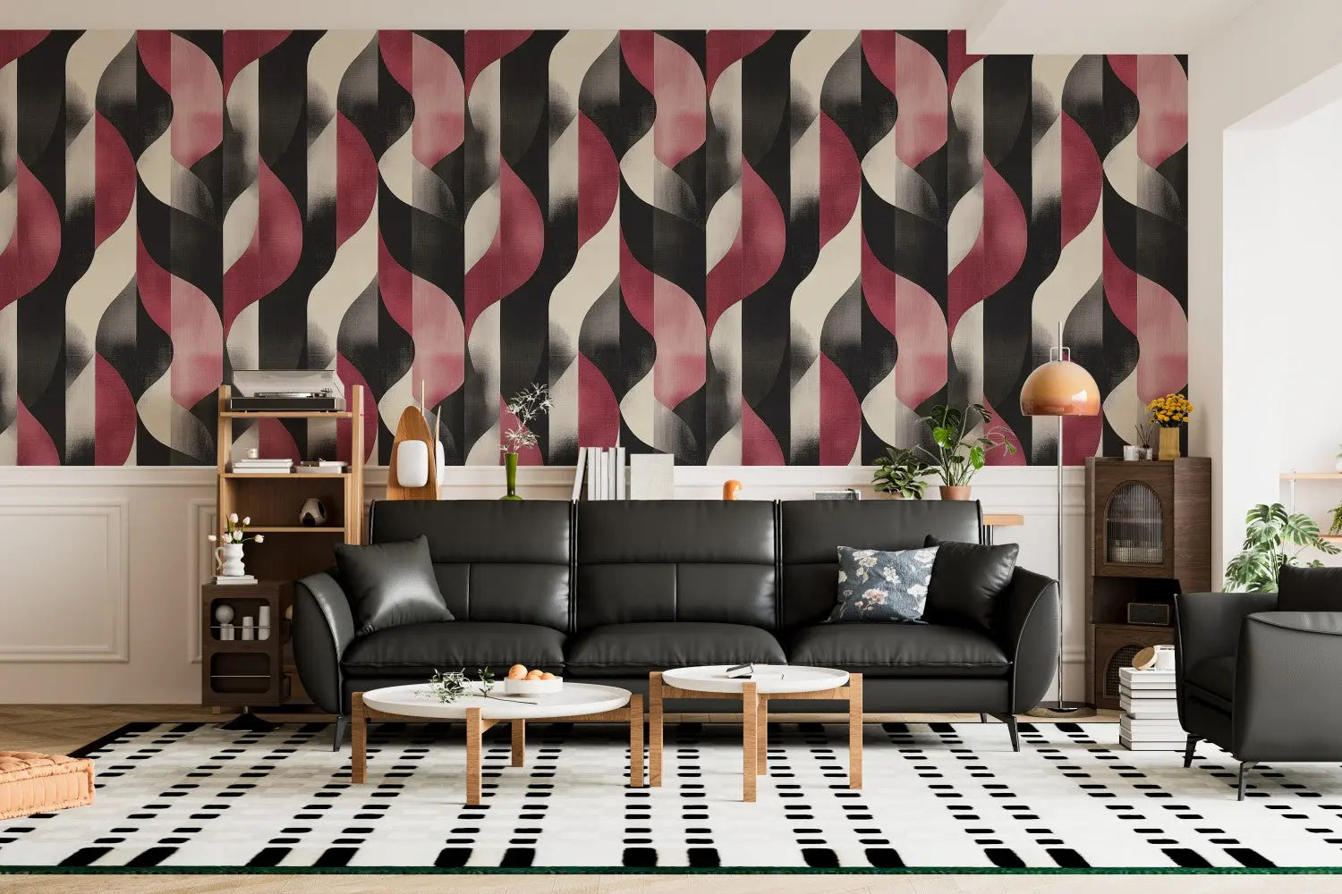 Crimson & Noir Rhapsody WallCreatives