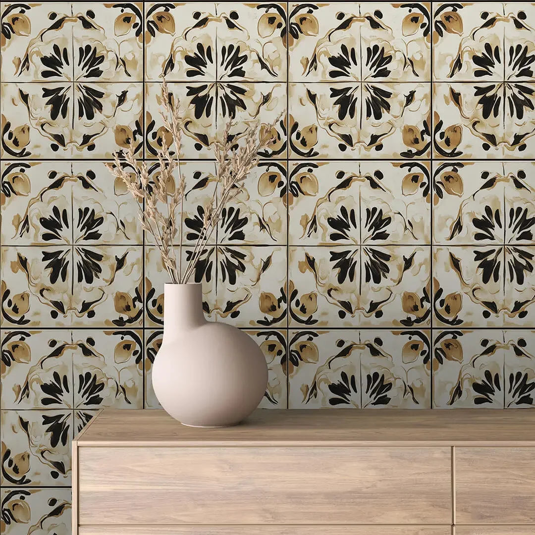 siena sunburst artisan tile - wallcreatives