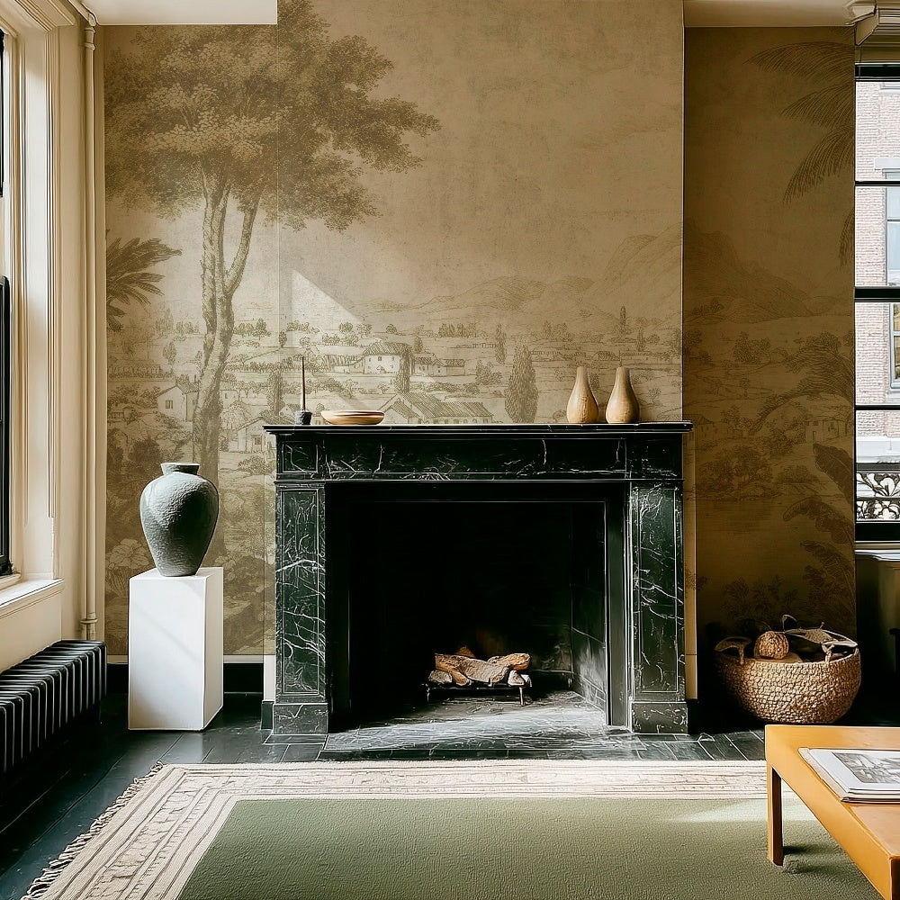 Tapet Imperial Palms cream WallCreatives