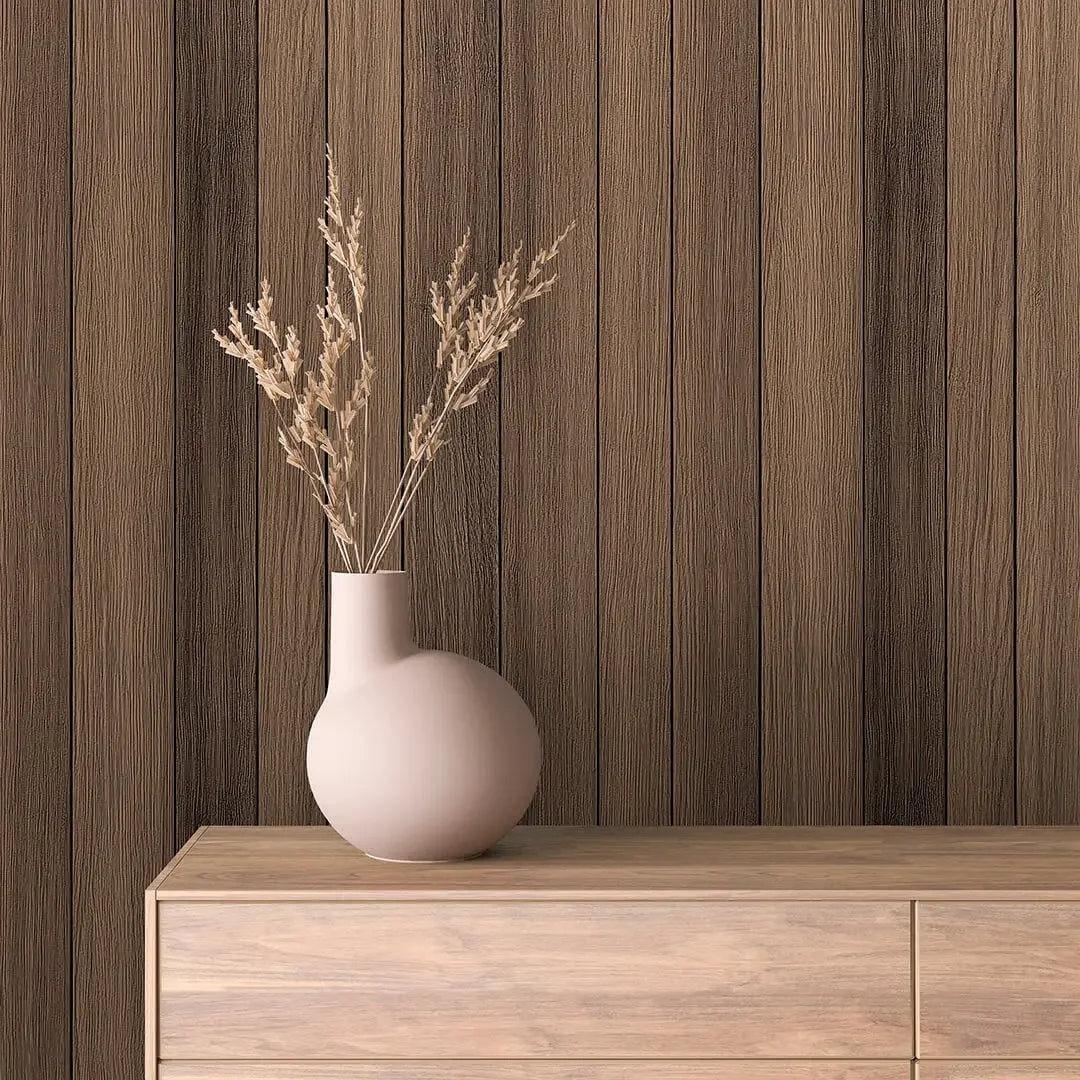Earthy Woodland Plank Wallpaper - WallCreatives