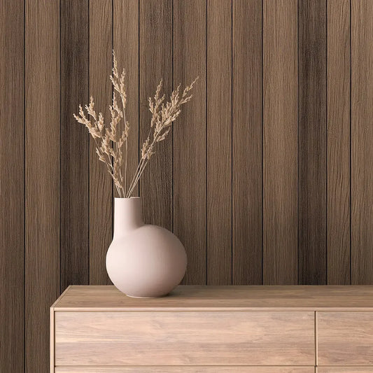 Earthy Woodland Plank Wallpaper - WallCreatives