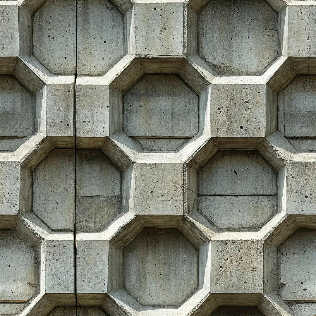 Brutalist Concrete Formwork Wallpaper - WallCreatives