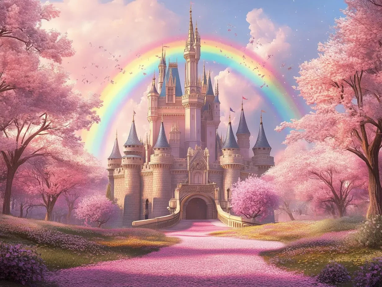Dreamy Blossom Kingdom Mural - WallCreatives