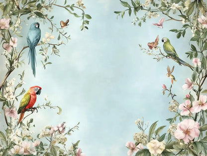 Enchanted Aviary Garden Mural - WallCreatives