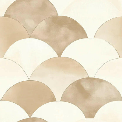 Golden Sands Scallop Wallpaper - WallCreatives