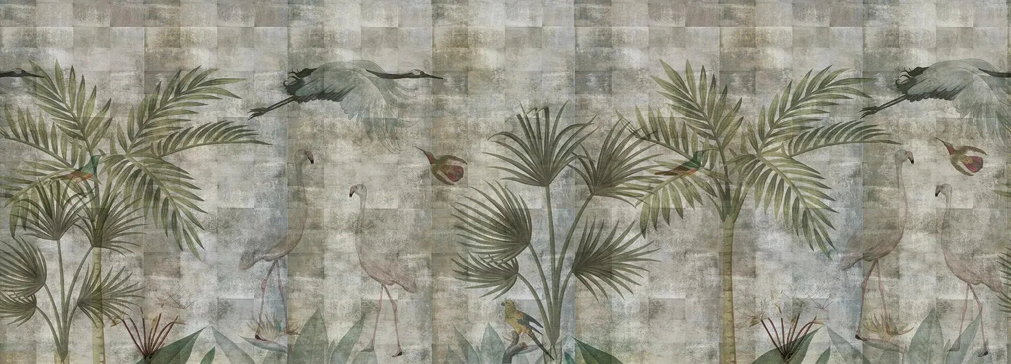 Birds and grunge Wallpaper Vladila