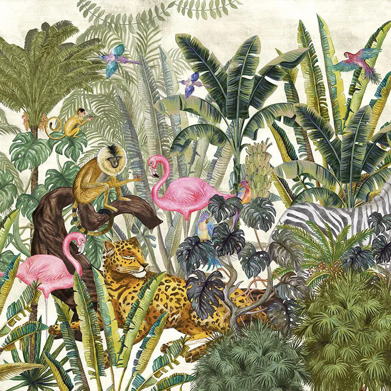 Jungleful (bright) Wallpaper Vladila