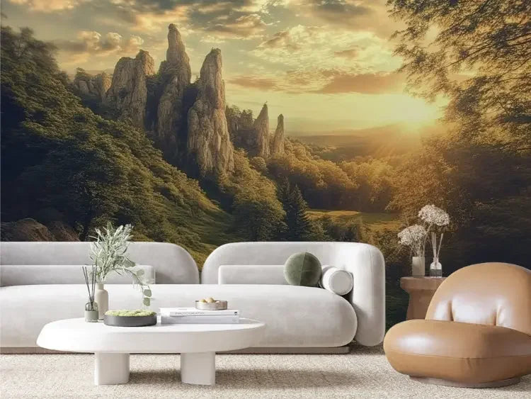 Path to the Sunlit Peaks - WallCreatives