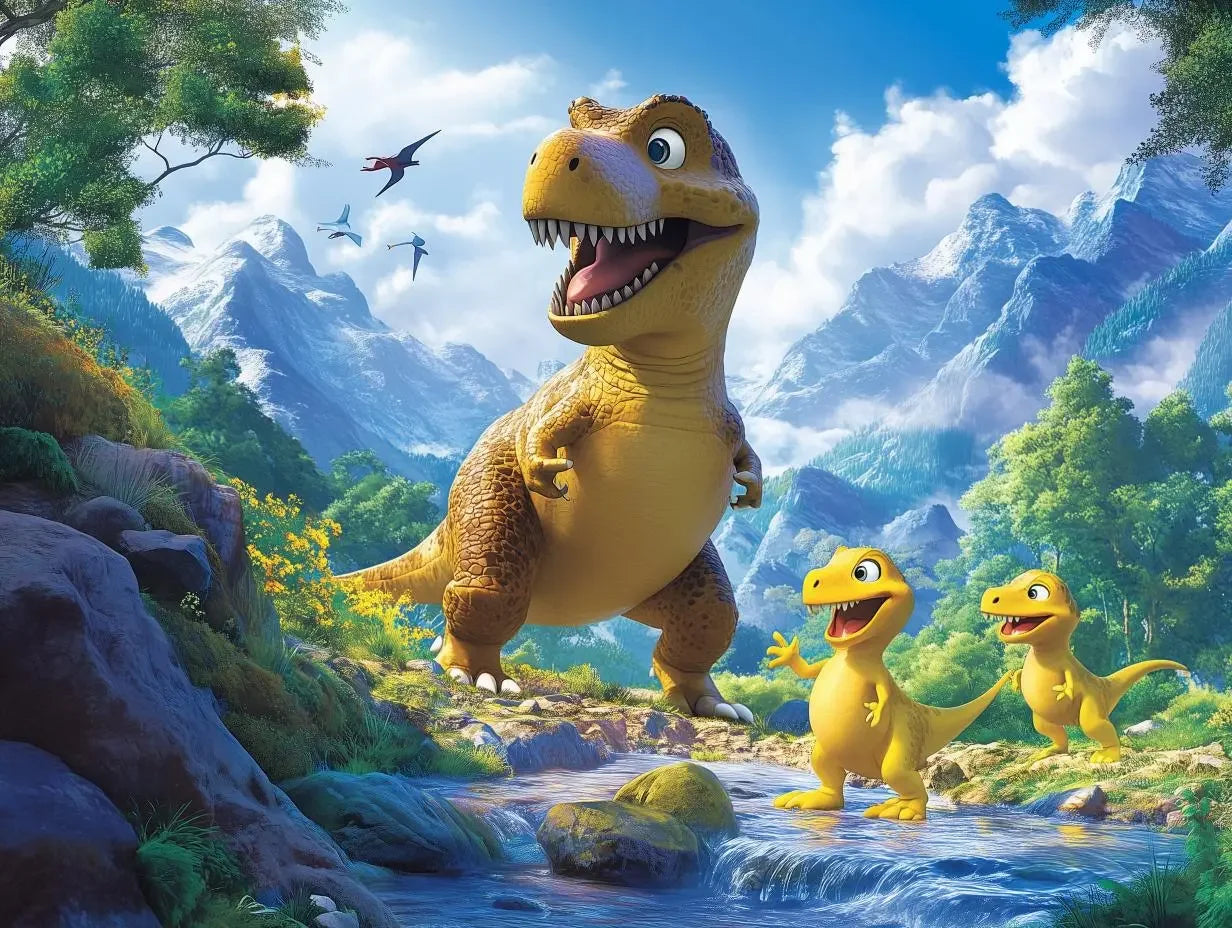 Jurassic Joy River Scene - WallCreatives