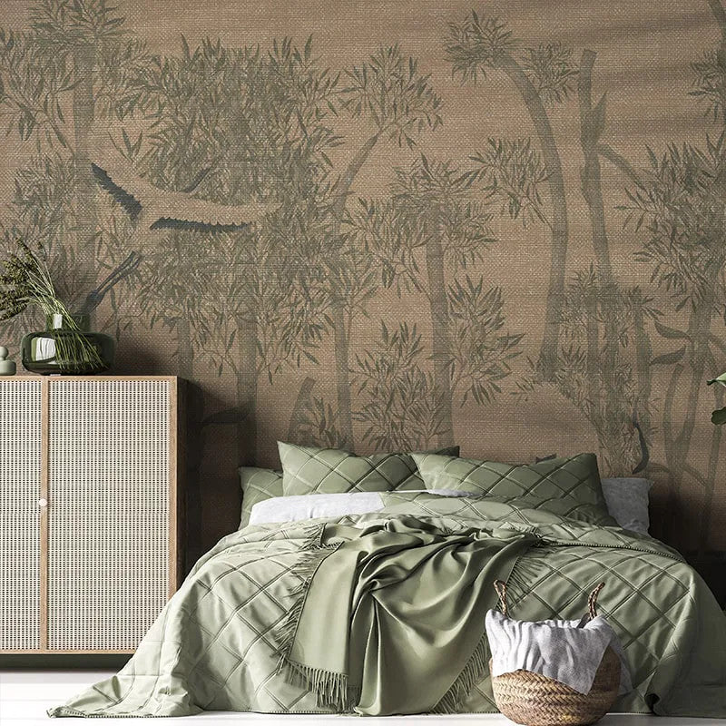 Makino Pavilion Green Grove Wallpaper Vladila