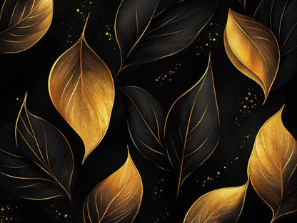 Gilded Twilight Garden Wallpaper - WallCreatives