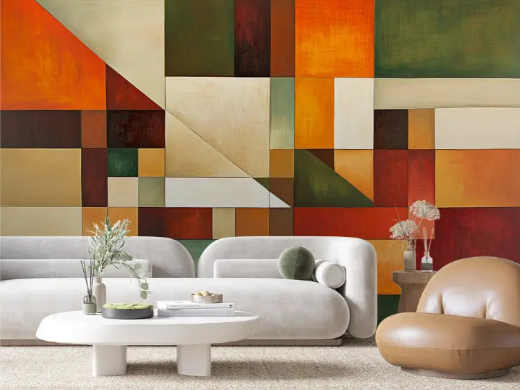 Mid-Century Terra Collage - WallCreatives
