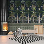 Tropical columns (dark) Wallpaper Vladila