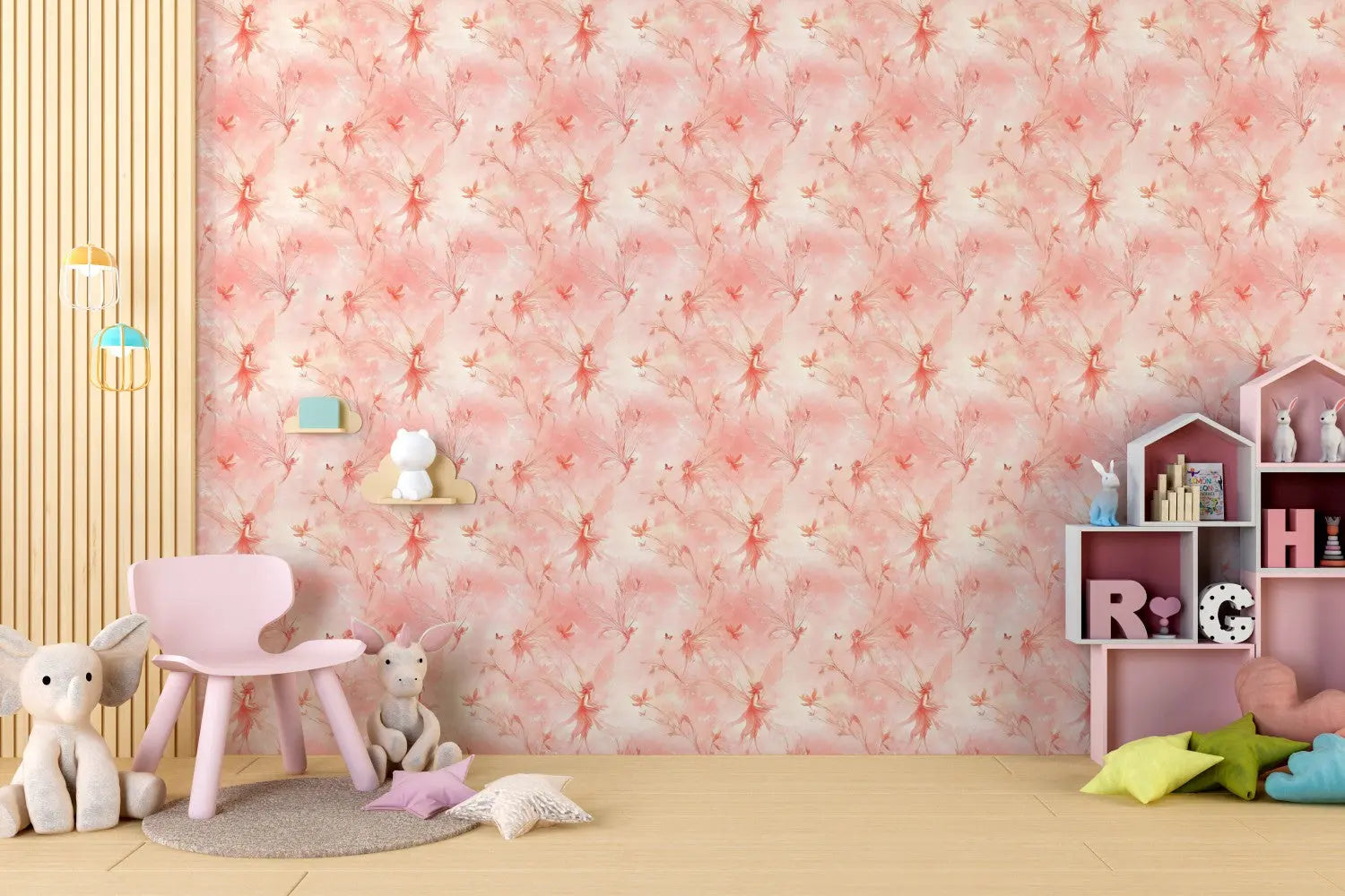 Blushing Fairy Dreamscape WallCreatives