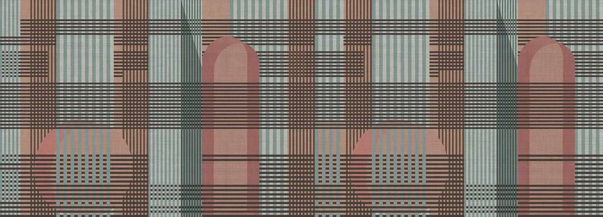 Taffy Pink Tartan Wallpaper Vladila