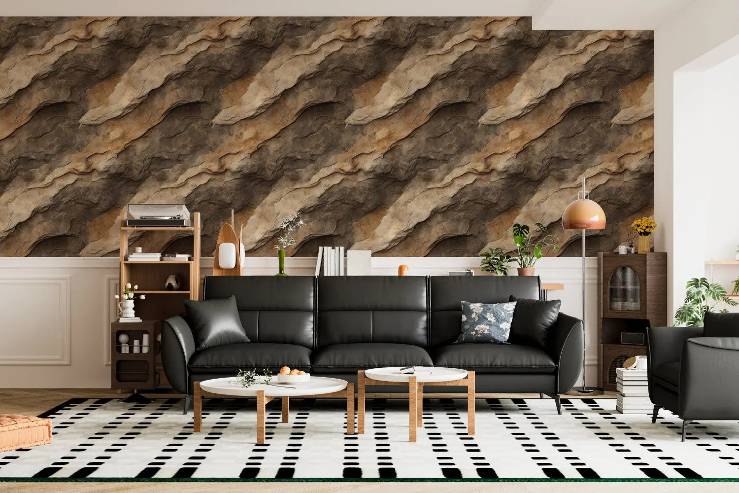 Sedimentary Strata Wallcovering WallCreatives