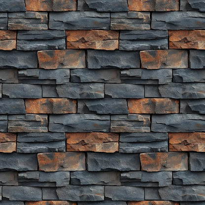 Iron Ember Stacked Stone - WallCreatives