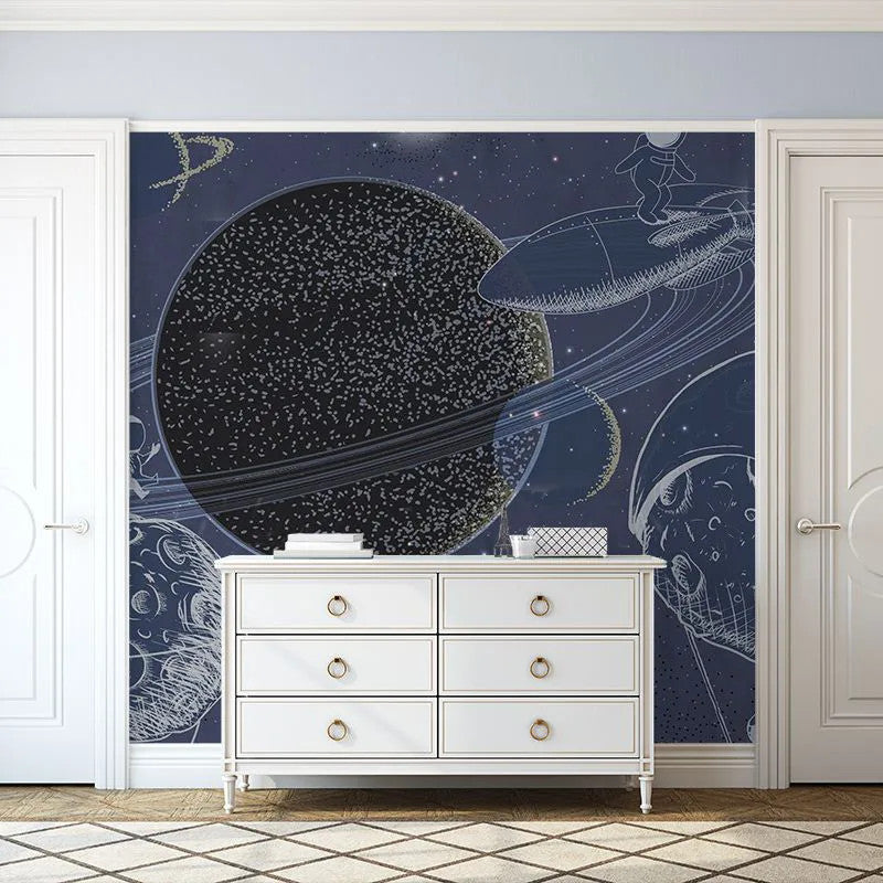 The Outer Space Blue Wallpaper Vladila