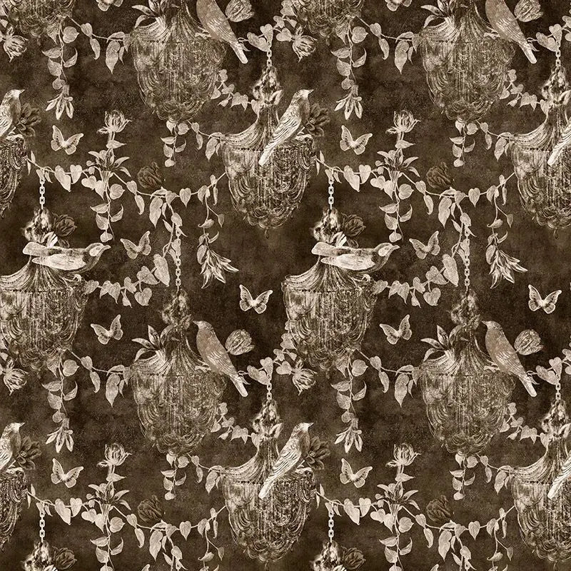 Majestic Memoir Dark Brown Wallpaper Vladila