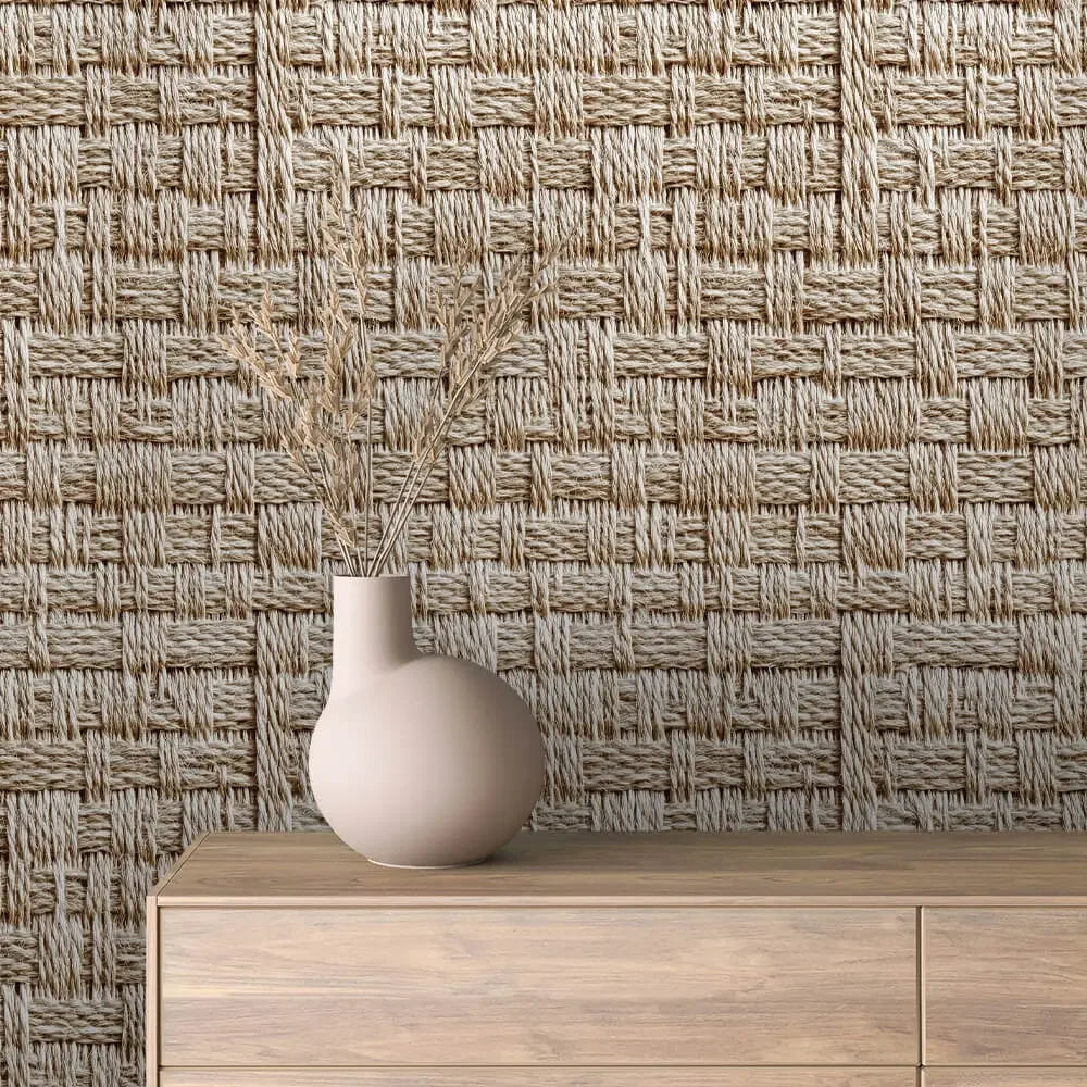 artisan earth woven texture - wallcreatives
