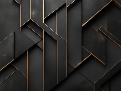 Gilded Shadow Prism Wall - WallCreatives