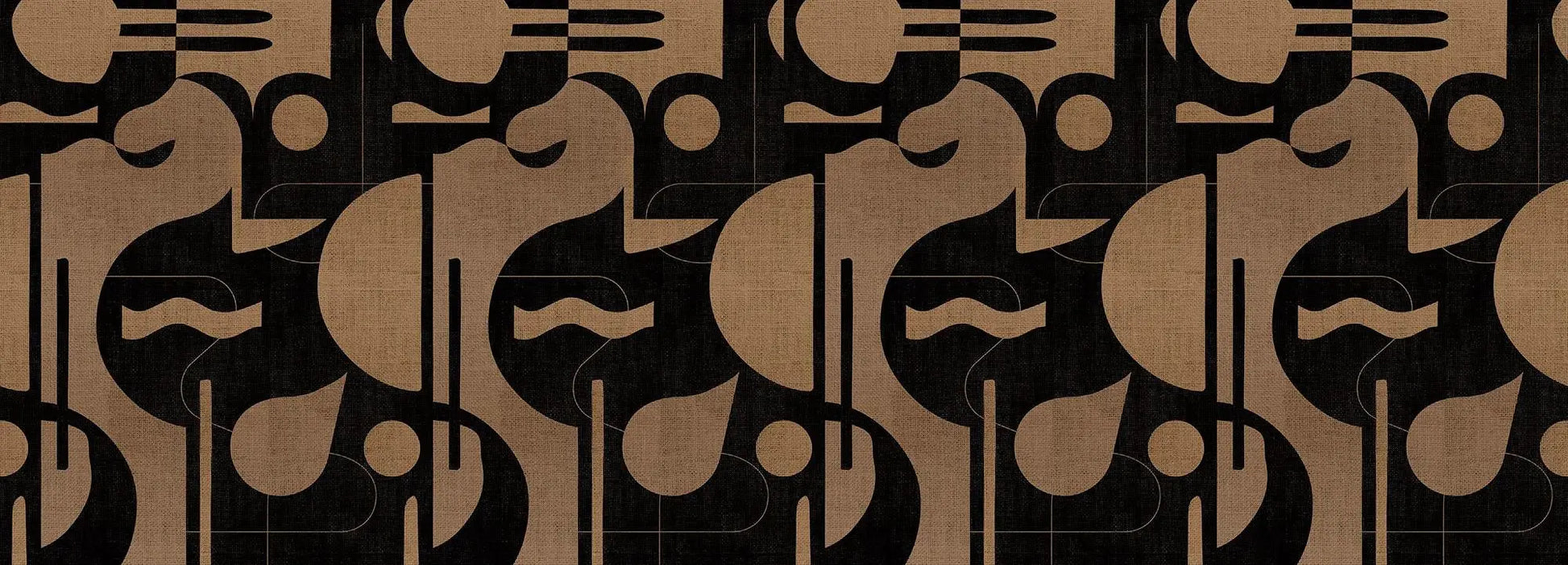 Contours in Bold (mocha) Wallpaper Vladila