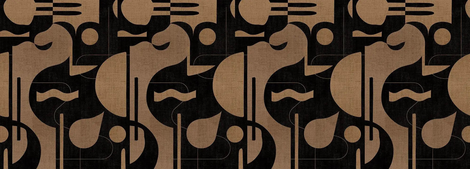 Contours in Bold (mocha) Wallpaper Vladila