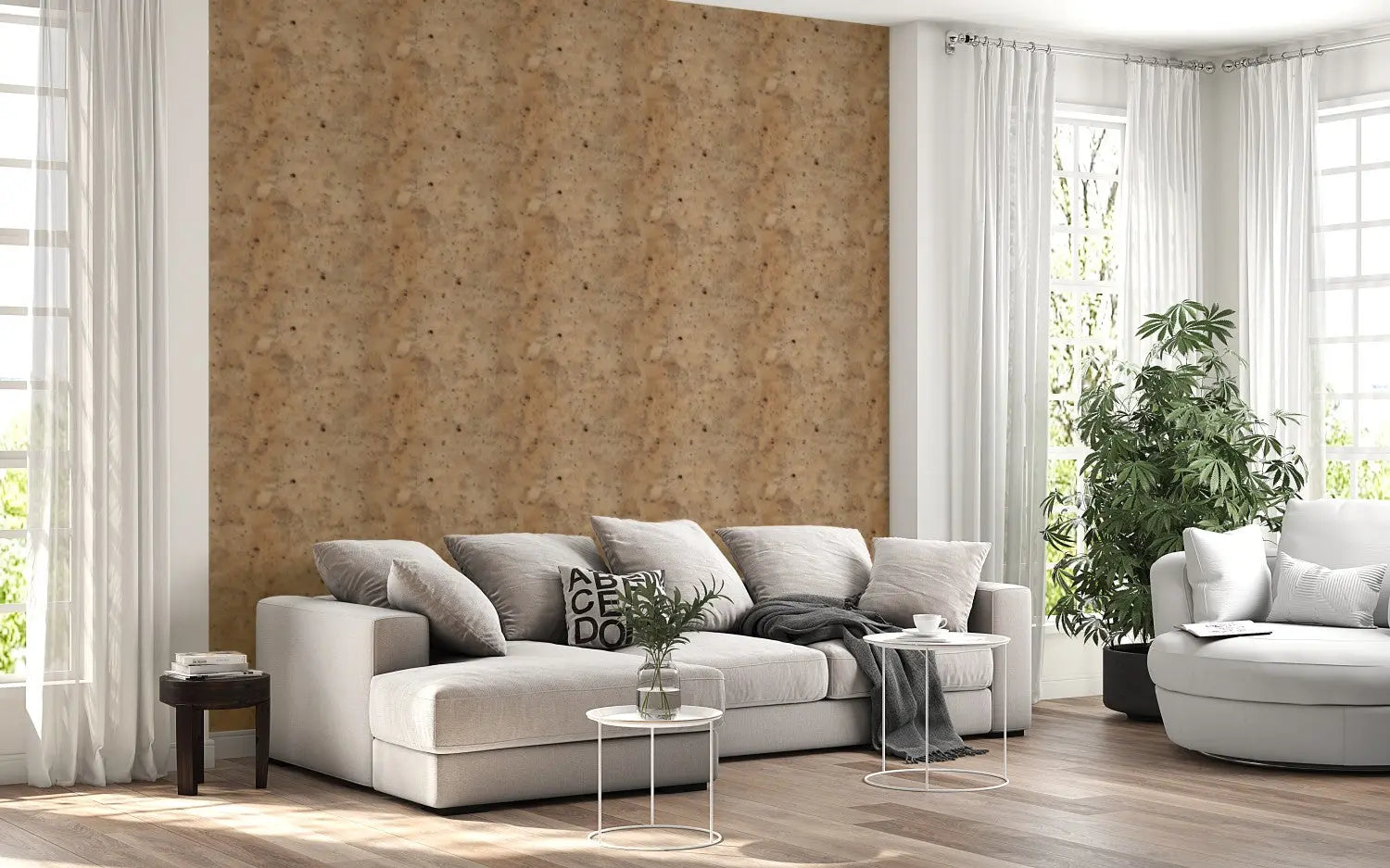 Sienna Earth Plaster Wallcovering WallCreatives