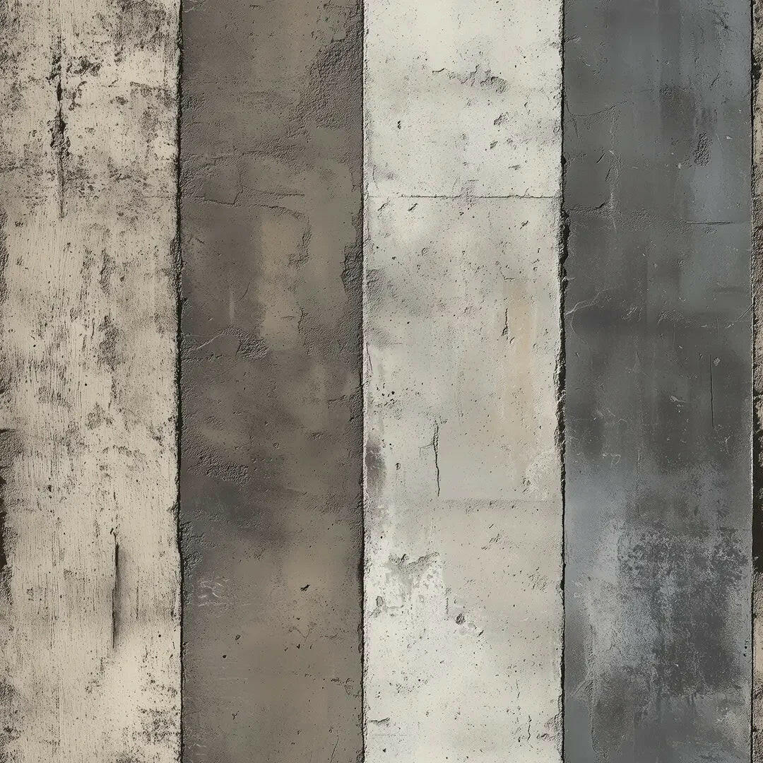 Weathered Concrete Stripe Wallpaper - WallCreatives