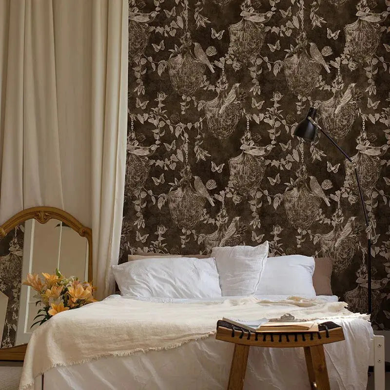 Majestic Memoir Dark Brown Wallpaper Vladila