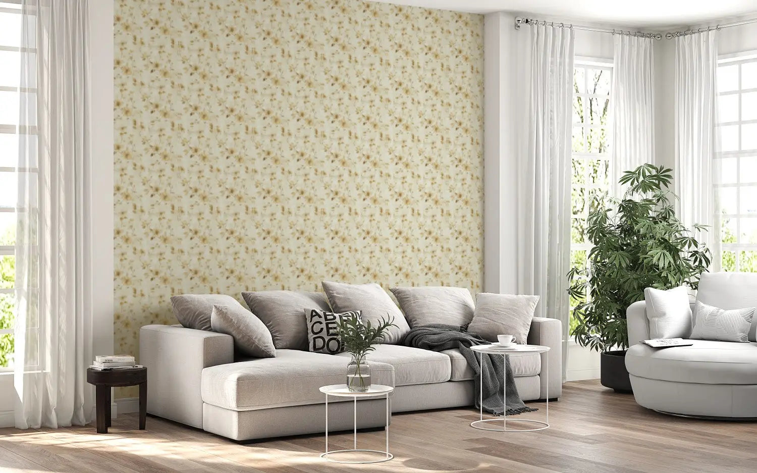 Golden Hour Floral Trail WallCreatives