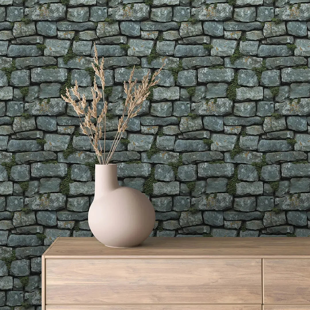 Countryside Estate Stone Wall - WallCreatives