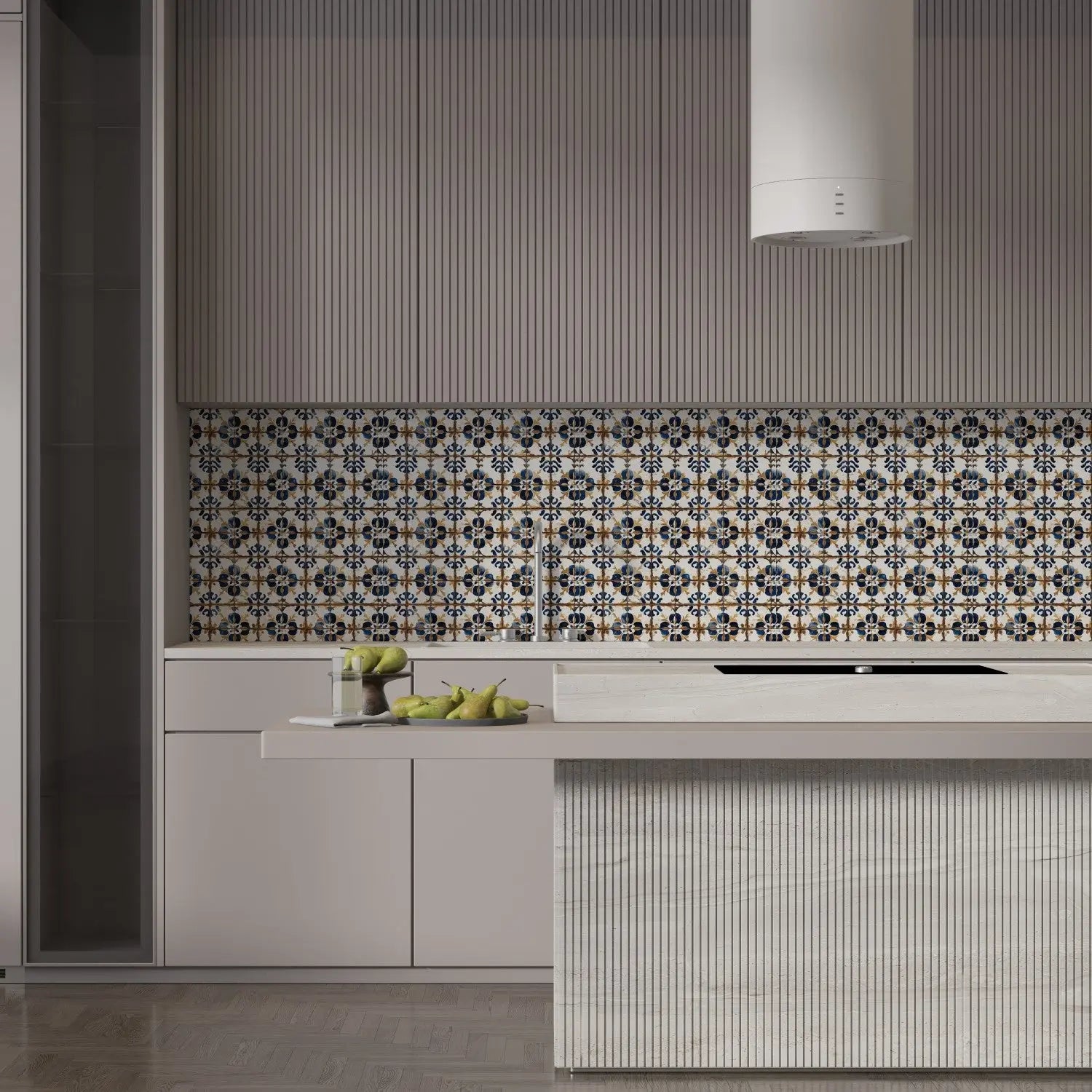 Sintra Blue and Gold Tile WallCreatives