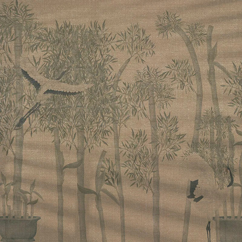 Makino Pavilion Green Grove Wallpaper Vladila