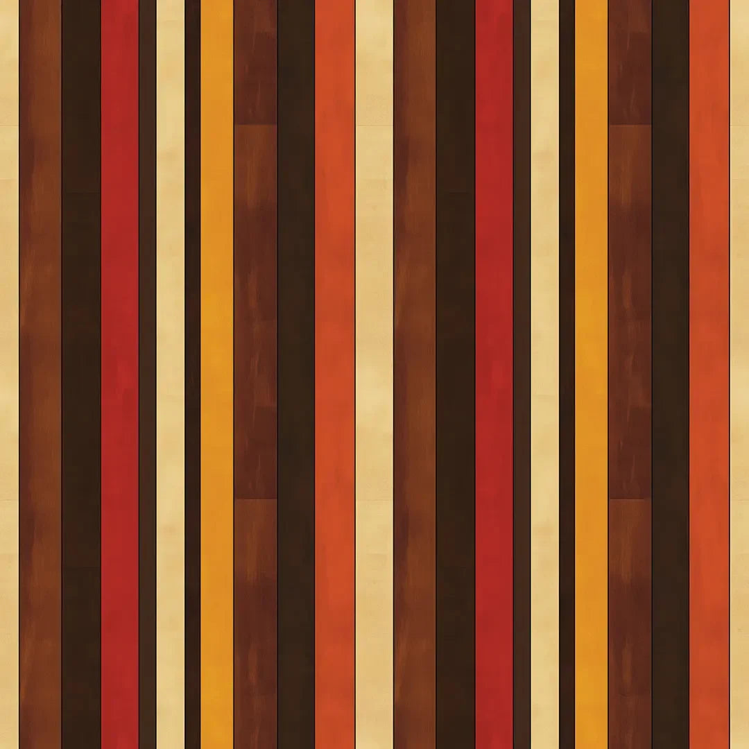 Retro Groove Vertical Stripe - WallCreatives