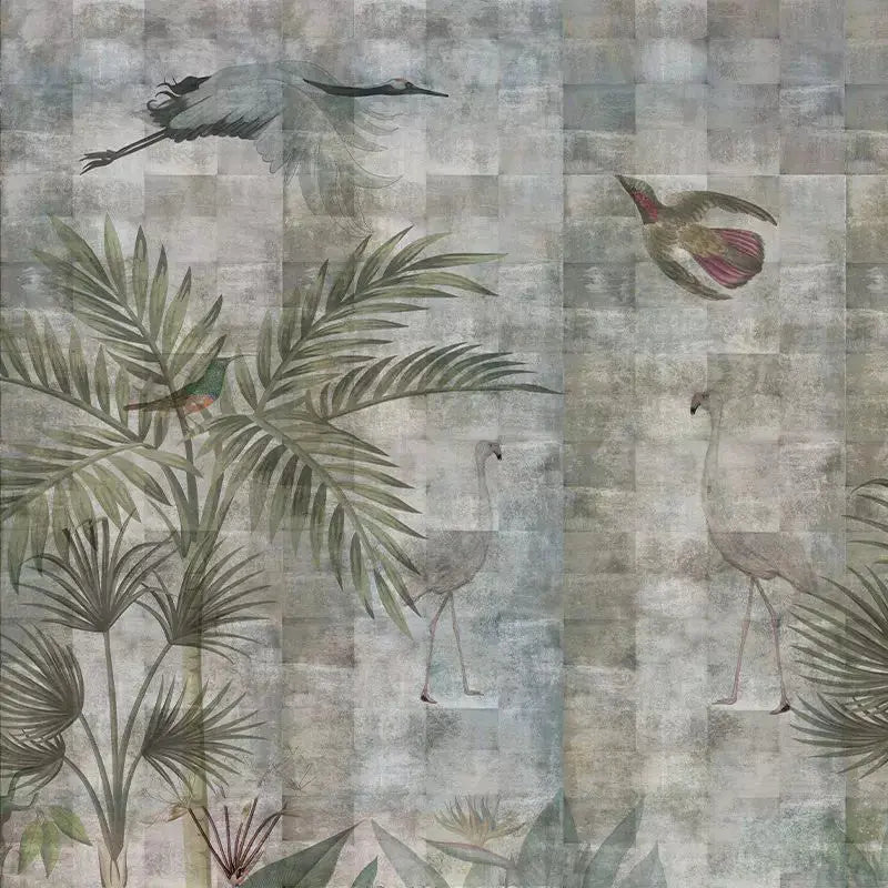 Birds and grunge Wallpaper Vladila