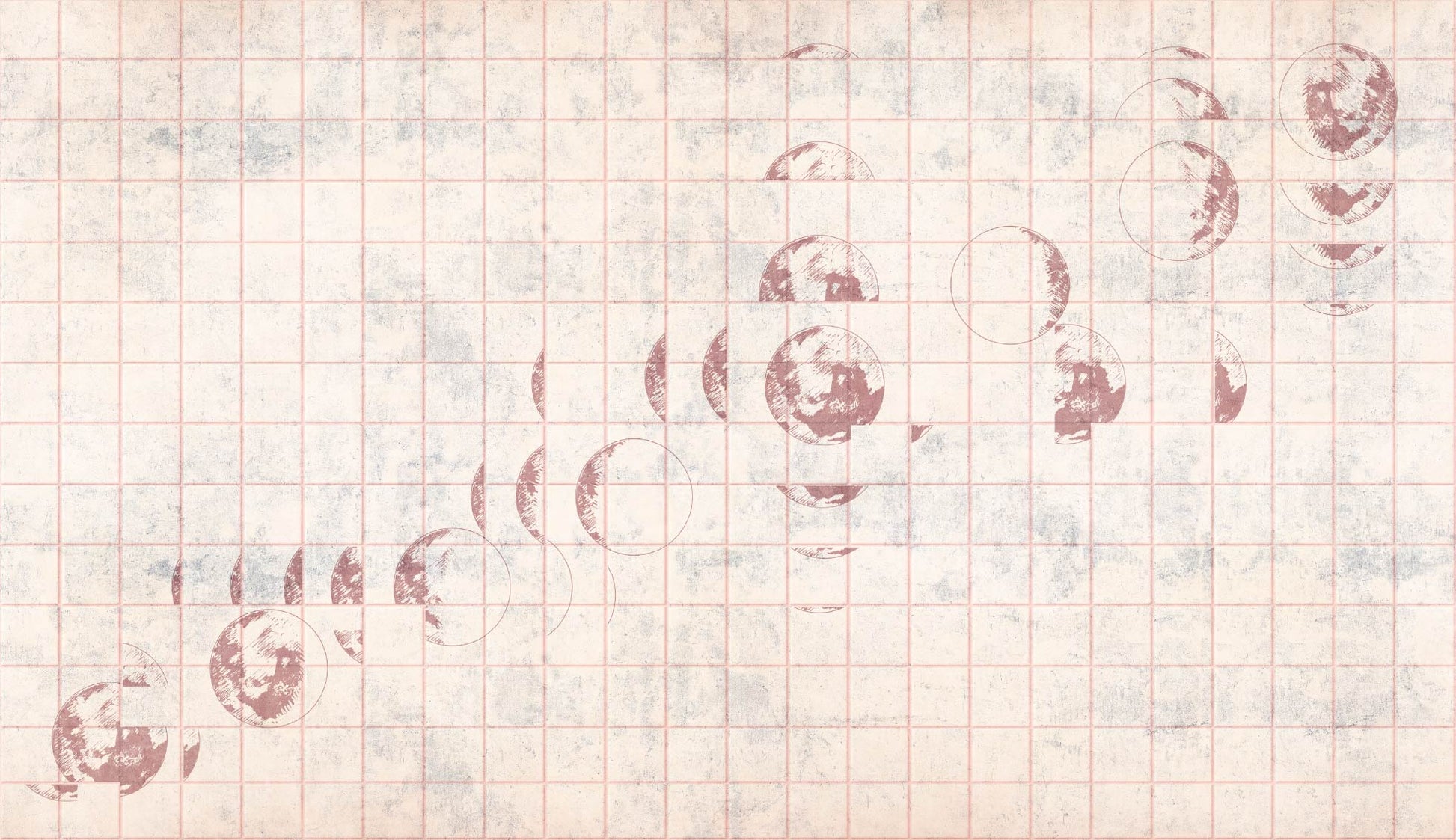 Tapet Lunar Reverie Rose WallCreatives