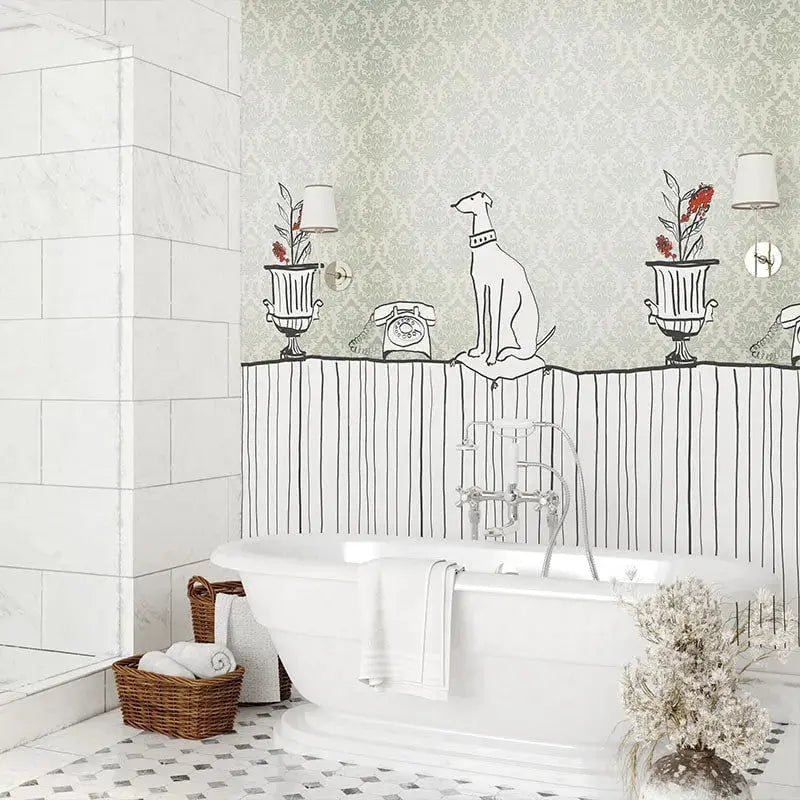 Sur la Table Mint Wallpaper Vladila