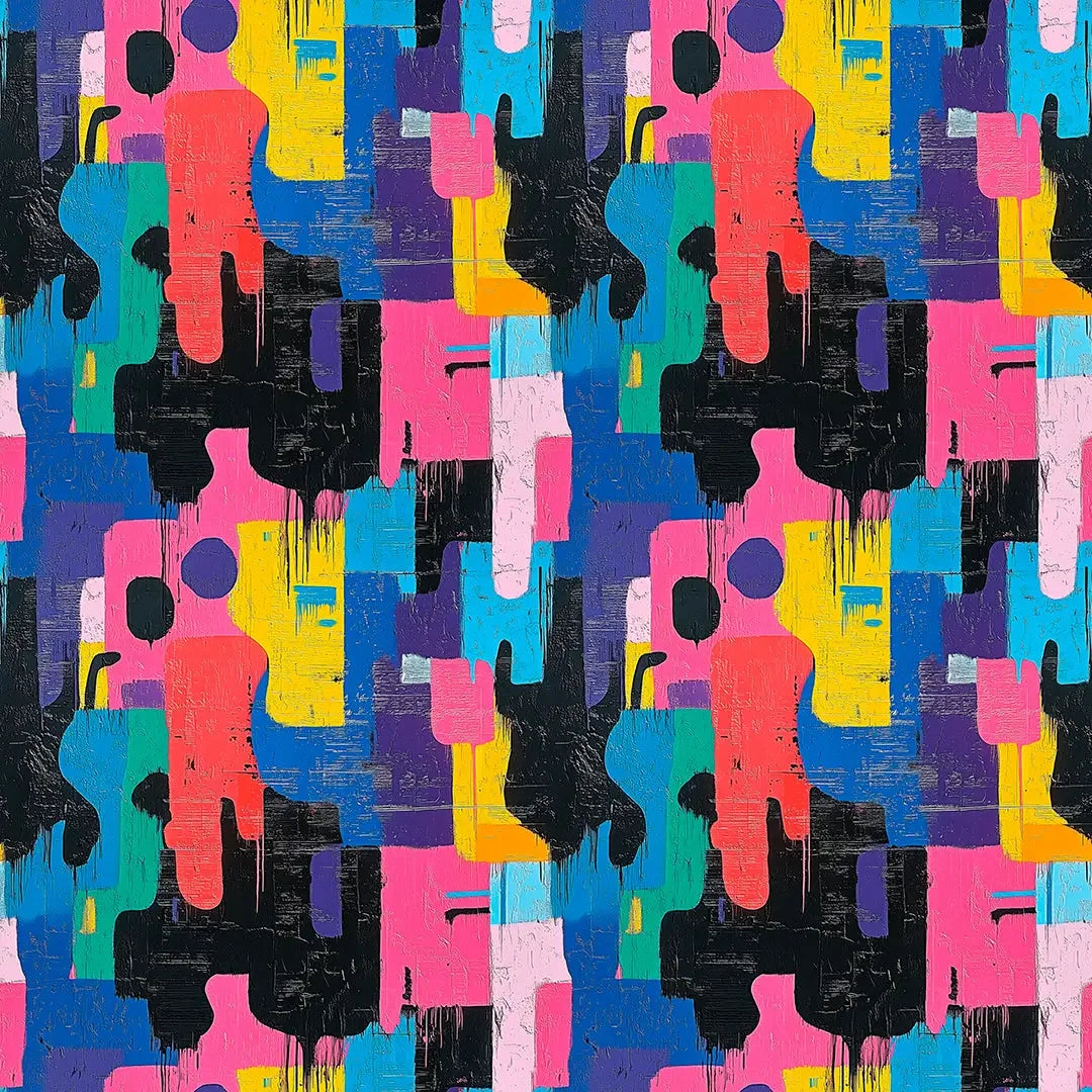 Urban Pop Canvas Wallpaper - WallCreatives