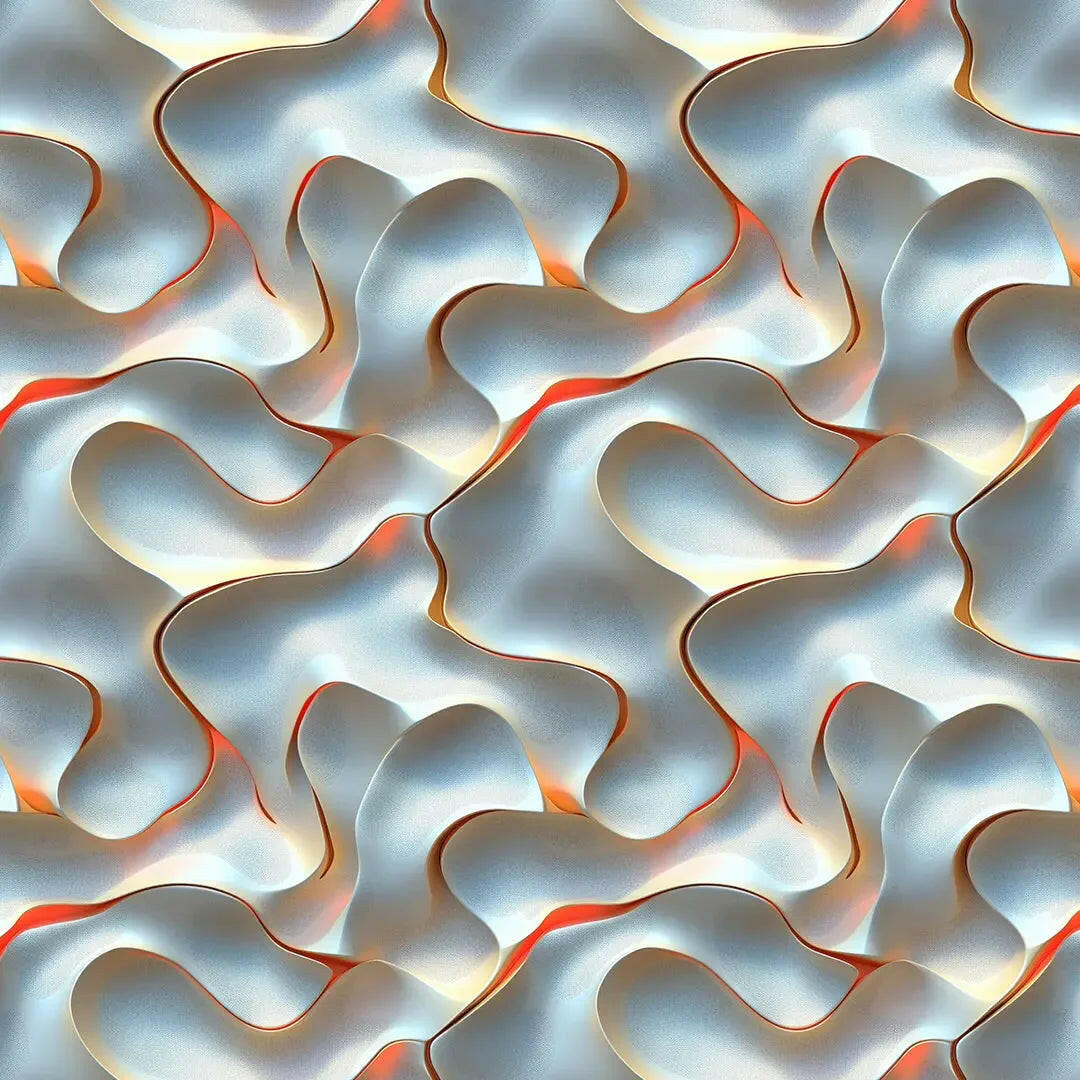 Pearlescent Ember Flow Wallpaper - WallCreatives