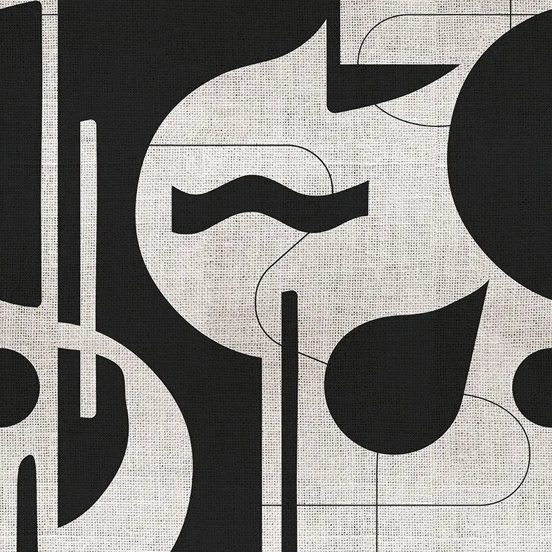 Contours in Bold (monochrome) Wallpaper Vladila