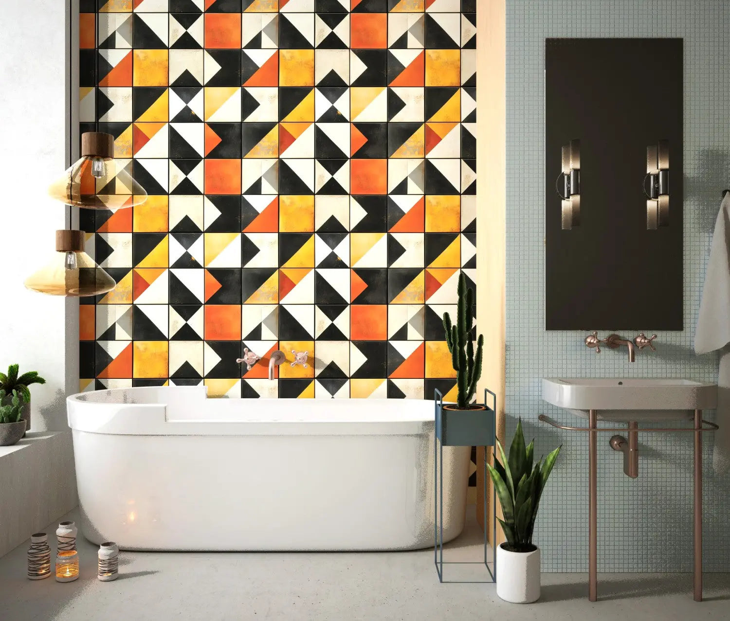 Bauhaus Block Print WallCreatives