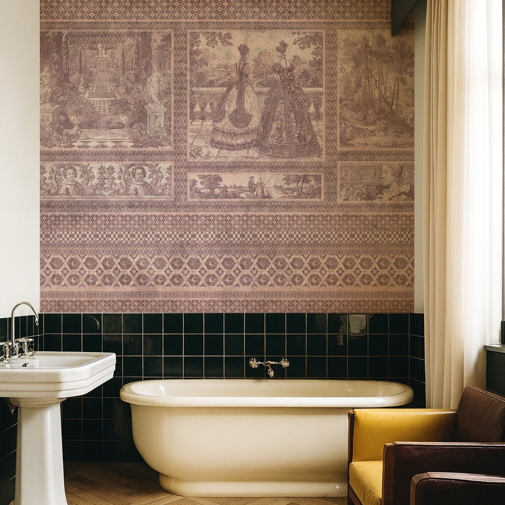 Tapet Mythic Panorama rose WallCreatives