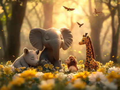 Whimsical Safari Nursery Dream - WallCreatives