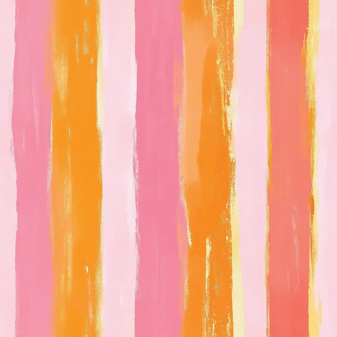 Sunset Sorbet Stripe - WallCreatives