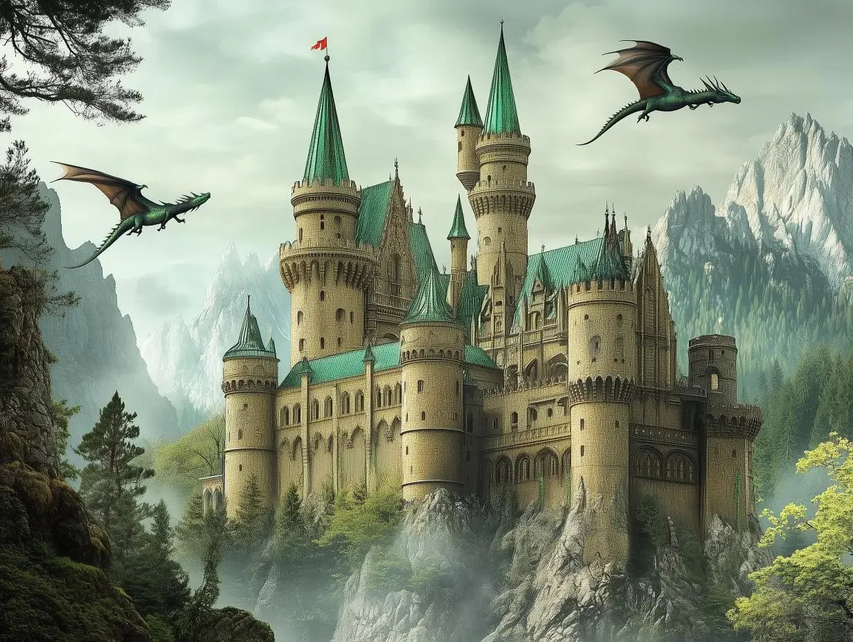 Castle of the Emerald Dragons - WallCreatives