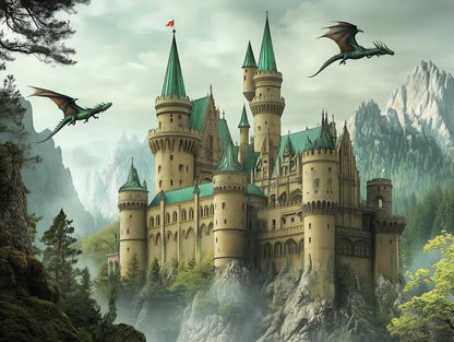 Castle of the Emerald Dragons - WallCreatives