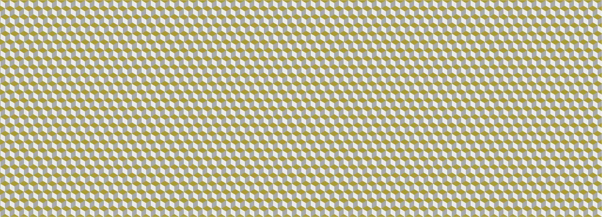 Yellow and White Cube Wallpaper Vladila